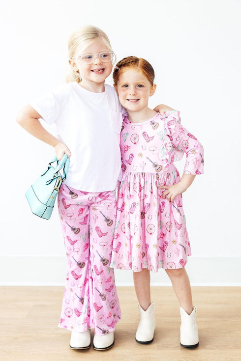boot-scootin-3-4-sleeve-ruffle-twirl-dress Mila & Rose - Sophia's Style-2